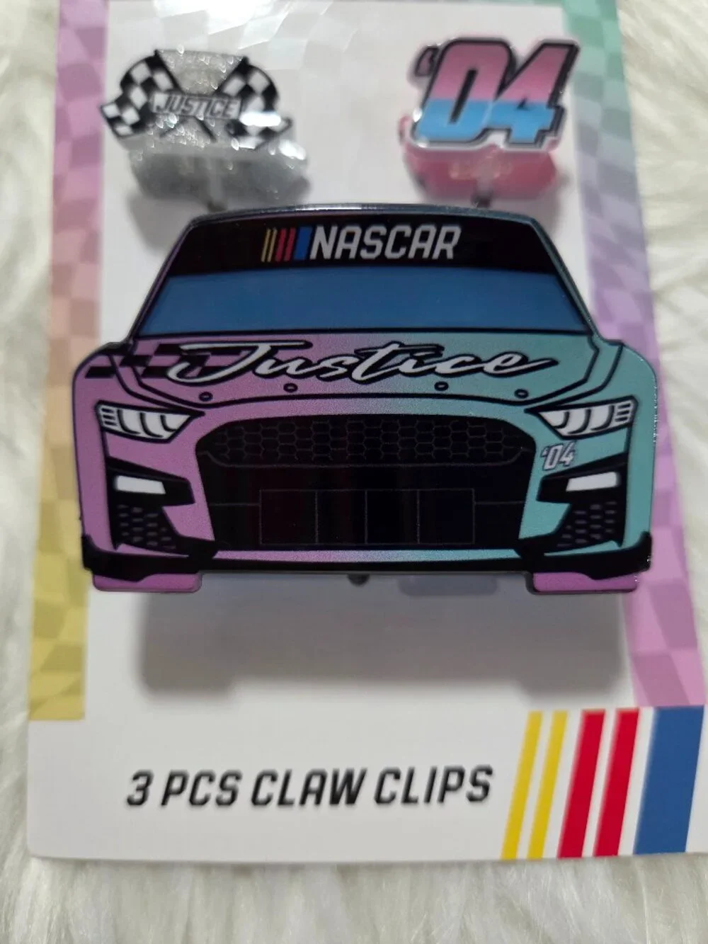 Nascar x Justice Claw Clip Set